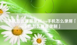 vivo手机怎么屏幕录制vivo手机怎么录屏「vivo手机怎么屏幕录制」
