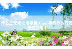 什么是无线充电手机（oppo手机怎么开启无线充电）