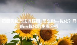页面优化方法流程图_怎么做seo优化？网站seo优化的步骤分析