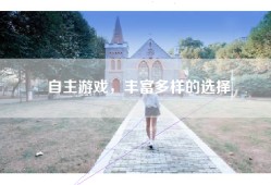 自主游戏，丰富多样的选择