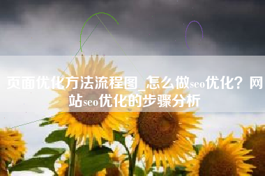 页面优化方法流程图_怎么做seo优化？网站seo优化的步骤分析
