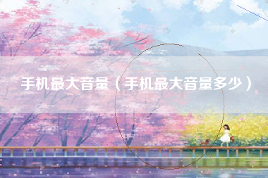 手机最大音量（手机最大音量多少）